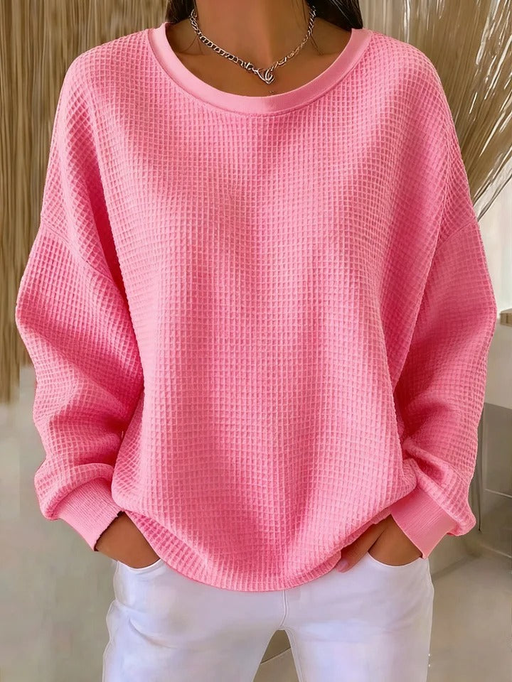 Sasha | Waffle-Knit Comfort Pullover