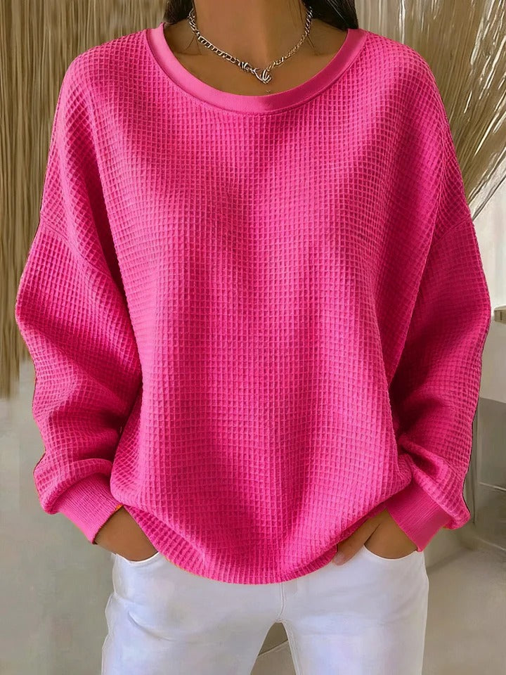 Sasha | Waffle-Knit Comfort Pullover