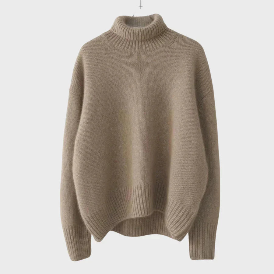 Mila™ | Loose-fit knitted turtleneck sweater