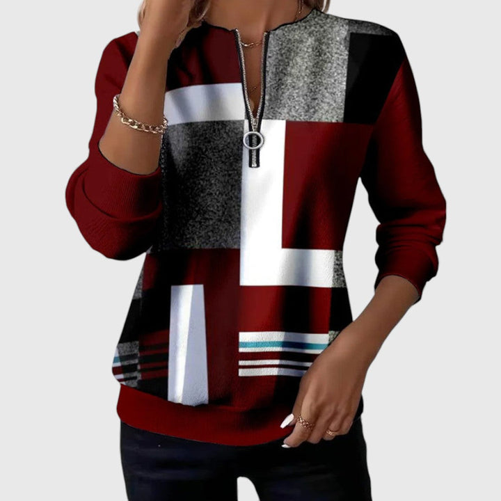 Hannah | Casual Half-Zip Sweater