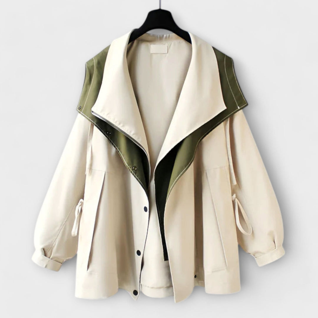 Trench Coat with Waterproof Feature
