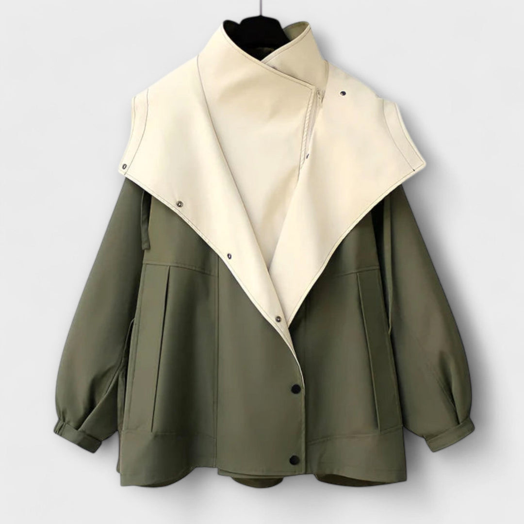 Trench Coat with Waterproof Feature