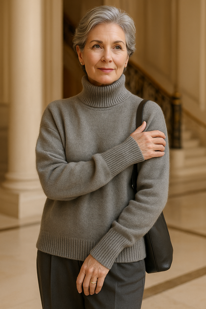 Mila™ | Loose-fit knitted turtleneck sweater